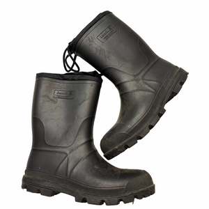 Kanik Black Waterproof Rain Rubber Work Boots Men Size 10 I Women 11.5